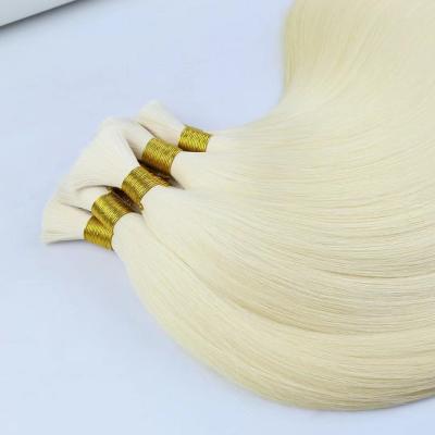 China 100% Human Hair Bulk 613 Virgin Human Hair Bulk Straight Blonde Extension Human Hair 100% Remy Woman Hair for sale