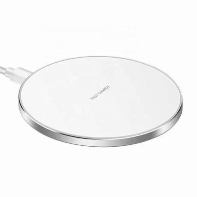 China Compatible with Apple Samsung Mobile Phone Wireless Charging Hot Sales Q21 10w 15W Qi Ultra Thin Fast Wireless Charger Bottom Pad For Smart Phone Fast Wireless Charging for sale