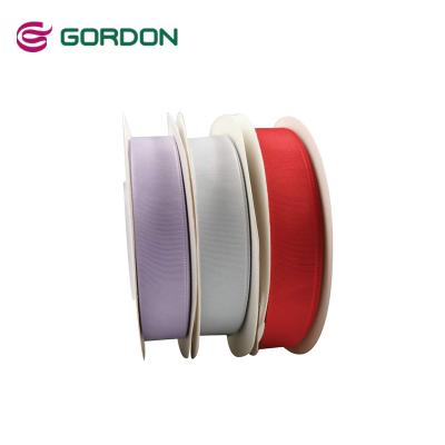 China Washable 19mm Solid Color Polyester Taffeta Ribbon Rolls Wholesale for sale