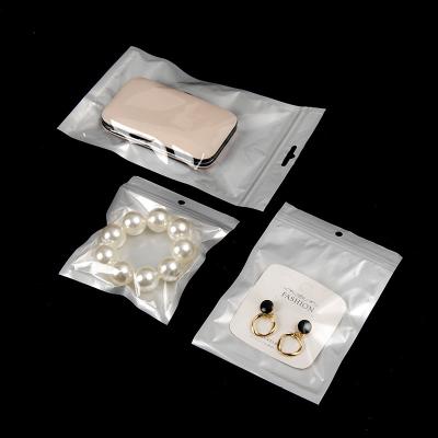 China Shock Resistance Szhoyo Electronic Products Earphone Packaging 3 Side Sealed Zipper Bags,White Plastic Zipper Bags/ for sale