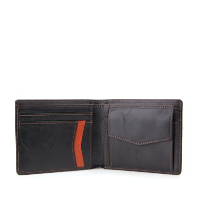 China Amazon RFID Supplier Leather Men's Wallet with Coin Pocket Minimalist Wallet Wallet Custom Bifold for sale