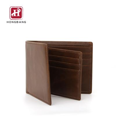 China RFID Men's Bifold Wallet RFID Blocking Vintage PU Leather Travel Wallet for sale