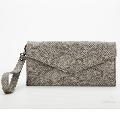 China Wholesale Lady Wallet PU Lady Wallet Python Texture Women's Wallet Clutch Bag for sale