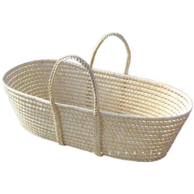 China Hot Sale Handmade Baby Safety Care Bassinet Moses Basket Rattan Handmade Crib Basket for sale