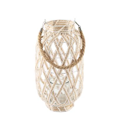 China Minimalist Antique Hanging Transparent Handmade Wicker Rattan Fruit Woven Wall Basket for sale