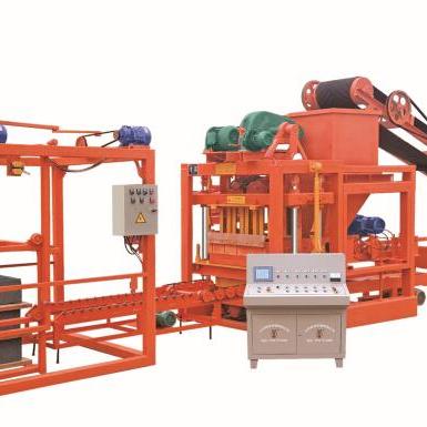 China Building Material Stores Low Cost QTJ4-25 Automatic Paver Cavity Blocks Molding Machine Brick Making Machine in Zambia for sale