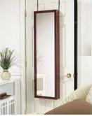 China wooden cherry hanging over-the-door mirror for sale