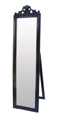 China black wooden framed cheval mirror 30x150cm for sale