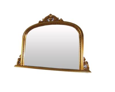 China classical wood ornate framed wall mirror,large size mirror for sale