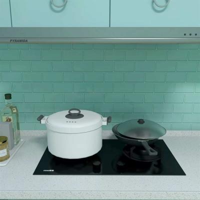 China Modern Home Decor 12inch PVC Sticker Green Peel and stick Tile Backsplash Kitchen Subway Tiles en venta