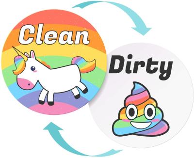 China Kitchen Dish Magnet Clean Dirty Premium Dishwasher Magnet Sign for sale