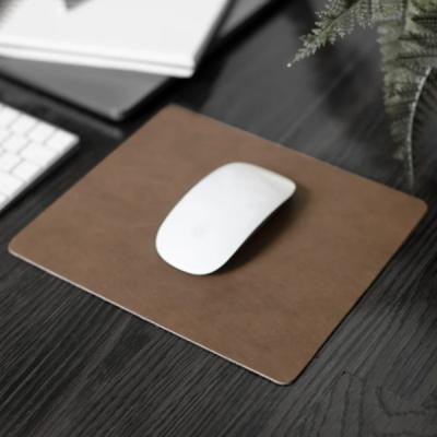 China Gaming Customized Non Slip PU Mousepad Leather Office Pad Mat For Computer Worker for sale