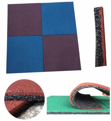 China Campo de jogos de Soundabsorb que pavimenta esteiras, Mat For Playground exterior de borracha à venda