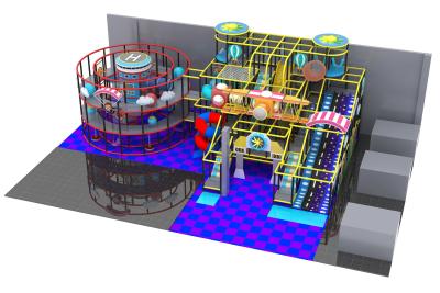 China Materiaal met vier niveaus van de Opvang het Binnenspeelplaats, 6M Playground With Ball Kuil Te koop