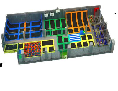 China Trampoline Matress 1m des Erwachsen-Slam Dunk-Trampoline-Park-pp. Höhe zu verkaufen
