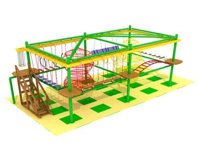 中国 商業冒険公園ロープは、二レベルの屋外ロープの活動流れる 販売のため