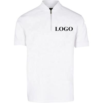 China Wholesale Anti-wrinkle Plain High Quality Casual Golf Logo Baseball Collar Short Sleeve Custom Slim Fit T-Shirt For Men for sale