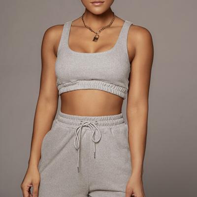 China Wholesale Women's Two Piece Sweat Suits Breathable Shorts Set Sports Casual Lounge Wear for sale