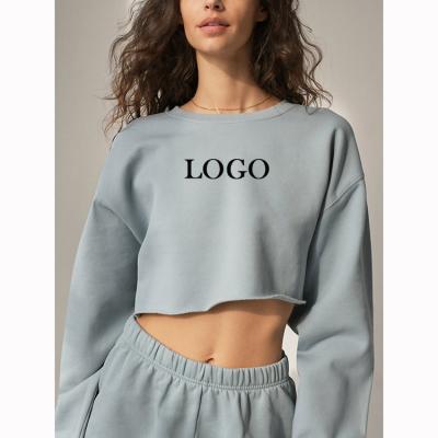 China Custom Sweatshirts Breathable Places Oversized Cropped Emboss Crewneck Sweatshirt Pullover Hoodie for sale