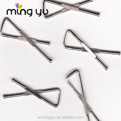 China Flat X Shape Metal Clips For Shirt Back Pack for sale