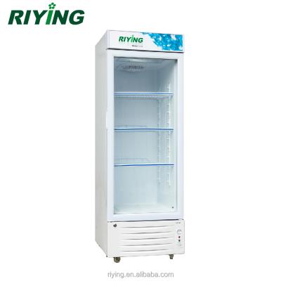 China 192 Liter Visi Cooler Showcase Fridge Commercial Glass Door Single-temperature Refrigerator for sale