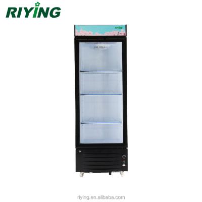 China 192 Liter Upright Display Cooler Showcase Refrigerator Single-temperature Refrigerator LG-192 for sale