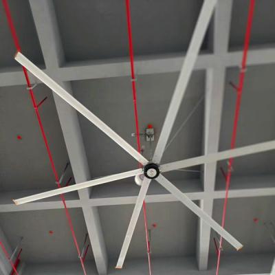 China Gym 7.3m High Quality Large Volume PMSM Large HVLS Low Speed ​​Industrial Ceiling Fan for sale