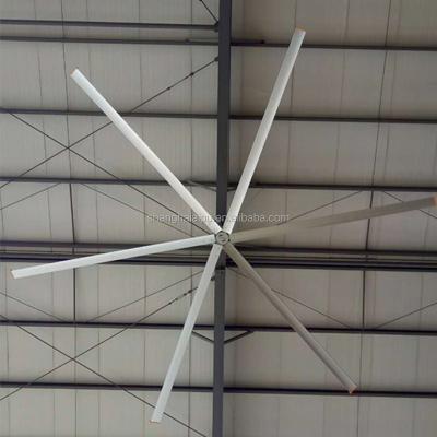 China Hotels 7.3m Large Aluminum Alloy Blade HVLS Factory Ceiling Fan for sale