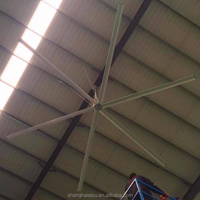 China Hotels 18ft High Quality Large Diameter Aerometal Blade Warehouse HVLS Big Ceiling Fan for sale