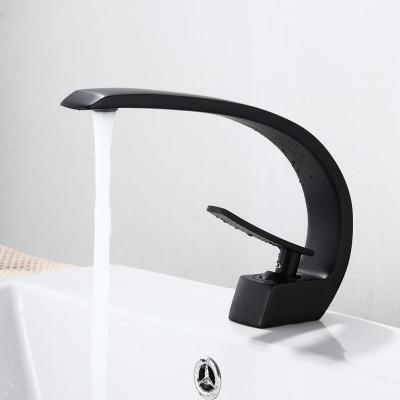 China Metered Faucets Single Hole Bathroom Faucet And Brass Matte Black Supply Hose for sale