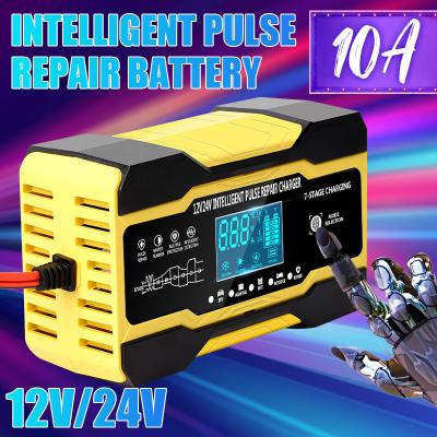 中国 12V 24V 15A 7の段階の鉛酸蓄電池のための理性的な脈拍の充電器 販売のため