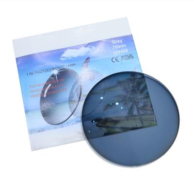 China 1.56 wholesale high quality optical lens HMC INDOOR CLEAR photochromic resin sunglass single lens vision for sale