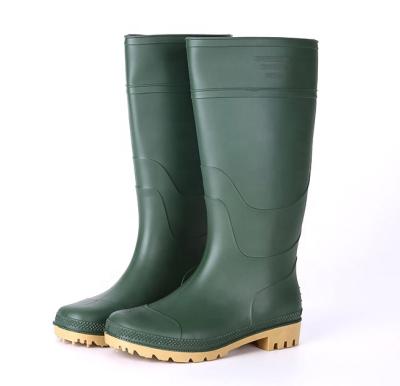 China Agriculture Cheap Water Proof Chemical Resistant Light Weight Safety Non Farming Work PVC Rain Boots for sale