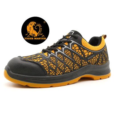 China 2021 new anti slip oil PU outsole unisex toe safety sports shoes mid toe plate chemical resistant steel protection for sale