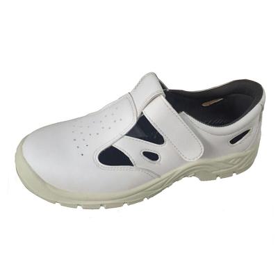 China Steel Toe White Anti Slip Chef Anti Static Safety Shoes For Kitchen for sale