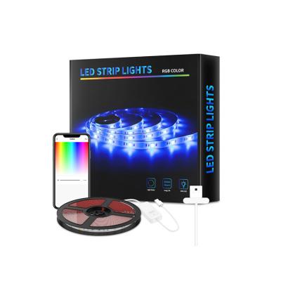 China Soft Color Sensor Strip RGB Light Strip Lights Neon Light Kit SMART RGB Flexible LED App Control Strip Waterproof l for sale