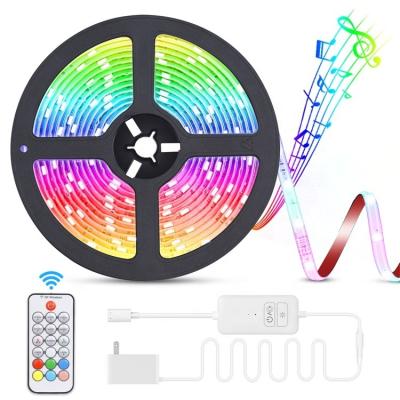 China Color Sensor Color Changing Led Strip Waterproof Neon Home Lighting RGB SMART Led Strip LED Strip Light for sale