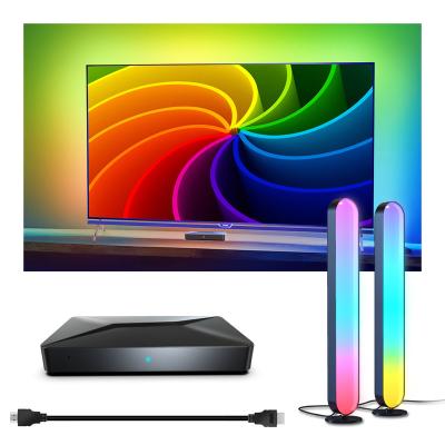 China Sensor Control WIFI RGBIC Music Video Sync Tuya TV Backlight HDMI LED Light Bars Light Dip USB Powered Dimmable Symphony Color Shift for sale