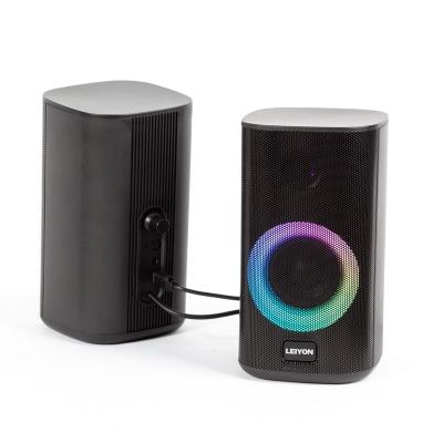 China No new for 2021 portable laptop speakers bluetooth speaker with LED light for sale