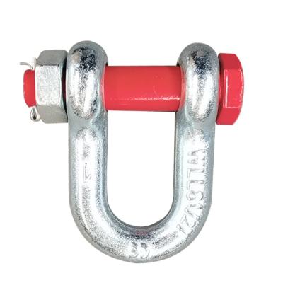 China Heavy Industry D Type Shackle With Safety Bolt Pin for sale