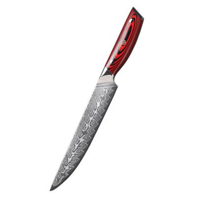 China Hot Selling Viable 8 Inch Quality Stainless Steel Kitchen Slaughter Knife Damascus Height Steel Carving Knife for sale