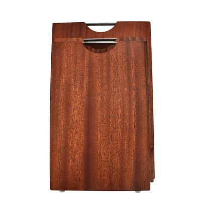 China Yieryi Sustainable Natural Color Customized Size Natural Ebony Chopping Bock Wooden Cutting Board Set For Kitchen for sale