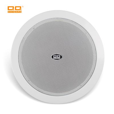 China Play Video QQCHINAPA 8 Inch Tweeter 40W Coaxial ABS Ceiling Mount Loudspeaker Desktop Passive Sound System for sale