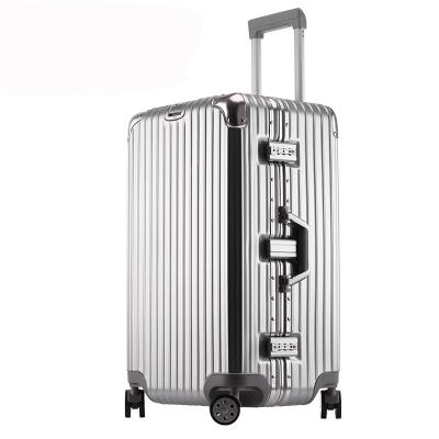 China Telescopic Shell Trolley Luggage Case Equipment Case Frame Baggage Suitcase PC Hard Aluminum Aluminum Luggage Case for sale