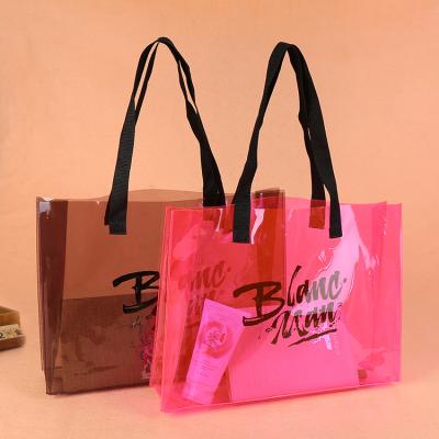 China Fashion Beach Bag/Custom Cheap Women Tote PVC Clear Bags Shopping Bag Freeze Beach Bag for sale