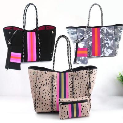 China Beach Bags Wholesale Summer Women Beach Bags Neoprene Tote Bag for sale