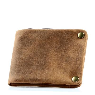 China Waterproof Crazy Horse Wallet Business Multi-Card Position Card Holder Genuine Leather Wallet For Men for sale