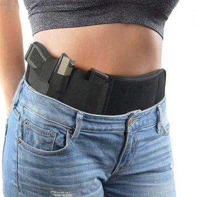 China Universal Concealed Hidden Gun Tactical Holster Waist Belly Band Holster Customized Logo Style for sale