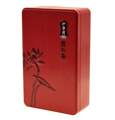 China Recycable Matierials OEM Empty Tea Can Tea Tin Box Metal Container For Tea for sale