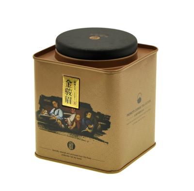 China For Large Food Tea Tin Cans Customized Gift Box Fancy Metal Can OEM Metal Box Manufacturer for sale